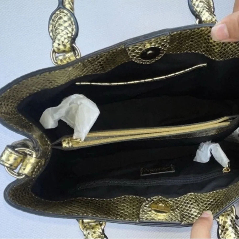 Lauren Ralph Lauren Golden Tote Bag NWT - Picture 3 of 11